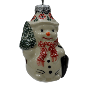 Ceramic Christmas ornament SNOWMAN  (A488 D48)