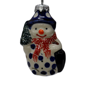 Ceramic Christmas ornament SNOWMAN  (A488 D64)