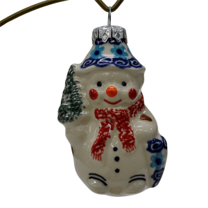 Ceramic Christmas ornament SNOWMAN  (A488 D98)
