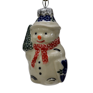 Ceramic Christmas ornament SNOWMAN  (A488 D89)