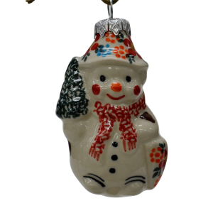 Ceramic Christmas ornament SNOWMAN  (A488 D54)