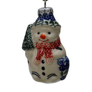 Ceramic Christmas ornament SNOWMAN  (A488 D75)