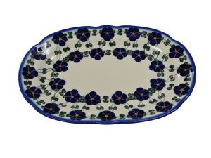 Oval platter with relief (A262 D4)          
