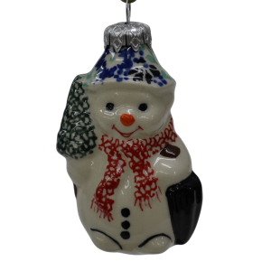 Ceramic Christmas ornament SNOWMAN  (A488 D87)       