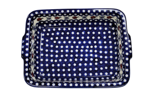 Ovenproof dish with handles (A121 D105)    