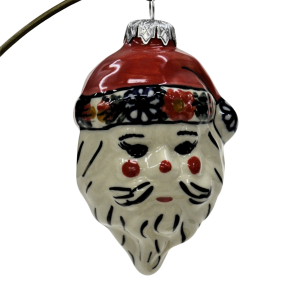 Ceramic Christmas ornament SANTA (A317 D68)         