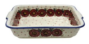 Ovenproof dish with handles (A121 D101) 