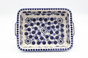 Ovenproof dish with handles (A121 D39)   