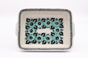 Ovenproof dish with handles (A121 D107)    