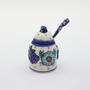 Container with a spoon BLUEBERRIES (A3 D102)   