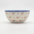 Bowl 15 cm A86 D141 – hand-painted Bolesławiec pottery in a traditional pattern, perfect for soups, desserts, and snacks.