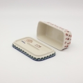 Butter dish OSEŁKA A399 D139 – hand-painted Bolesławiec pottery, perfect for storing and serving butter.