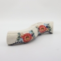 Decorative Bolesławiec candle holder A750 D60, ideal for living room or dining area.