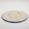 Made from high-quality ceramic, the egg plate is durable, resistant to damage, and easy to clean. It is perfect for everyday breakfasts as well as festive occasions, especially on the Easter table.