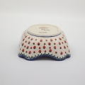 Small TULIPAN ceramic bowl – hand-decorated Polish pottery with a traditional floral pattern. Perfect for desserts, snacks, or side dishes. Authentic Bolesławiec ceramic, durable and decorative.