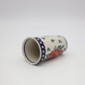 Individually hand-decorated in Bolesławiec, Poland, making each cup a unique piece of functional art.