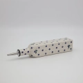 Combine traditional Polish craftsmanship with modern kitchen utility using this square Bolesławiec ceramic oil bottle.