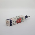 Combine traditional Polish craftsmanship with modern kitchen utility using this square Bolesławiec ceramic oil bottle.