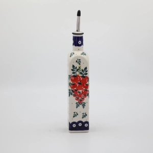 Olive oil bottle with pourer square (A544 D144)  
