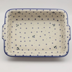 Ovenproof dish with handles (A121 D122)