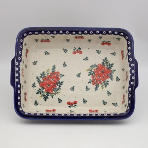 Ovenproof dish with handles (A121 D144)  