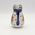 Authentic Polish pottery pitcher from Bolesławiec – perfect for serving water, juice, and milk.