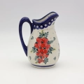 Authentic Polish pottery pitcher from Bolesławiec – perfect for serving water, juice, and milk.