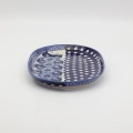 Authentic Polish pottery oval platter from Bolesławiec – perfect for serving appetizers, meats, and side dishes.
