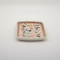 Authentic Polish pottery rectangular serving dish from Bolesławiec – perfect for appetizers, desserts, and meats.