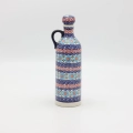 Traditional Bolesławiec ceramic bottle.