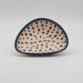 Hand-painted traditional stamped pattern on authentic Bolesławiec stoneware bowl.
