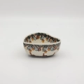 Heart-shaped Bolesławiec ceramic bowl.