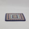 Handcrafted Bolesławiec ceramic serving tray.