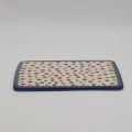 Handcrafted Bolesławiec ceramic serving tray.