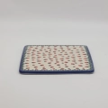 Handcrafted Bolesławiec ceramic serving tray.