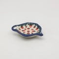 Polish pottery tea bag coaster.
