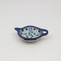 Polish pottery tea bag coaster.