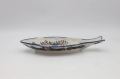Handcrafted Bolesławiec ceramic baking dish with traditional hand-painted pattern.