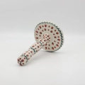 Handcrafted Bolesławiec ceramic paper towel holder.