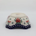 Handcrafted ceramic TULIP bowl A496 D144, perfect for serving snacks, dips, and fruit.