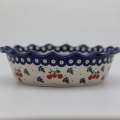 Round ceramic dish FALA 26 cm, perfect for serving salads, pasta, and main courses.