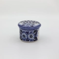 Water butter keeper in ceramic, keeping butter soft, spreadable, and fresh at room temperature.