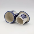 Water butter keeper in ceramic, keeping butter soft, spreadable, and fresh at room temperature.