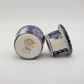 Water butter keeper in ceramic, keeping butter soft, spreadable, and fresh at room temperature.