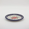 Dessert plate ANDY 19 cm featuring a vibrant hand-painted ceramic pattern.