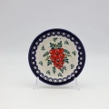 Dessert plate ANDY 19 cm featuring a vibrant hand-painted ceramic pattern.