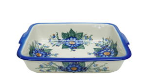 Ovenproof dish with handles (A121 D7)