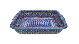 Ovenproof dish with handles (A121 D1)