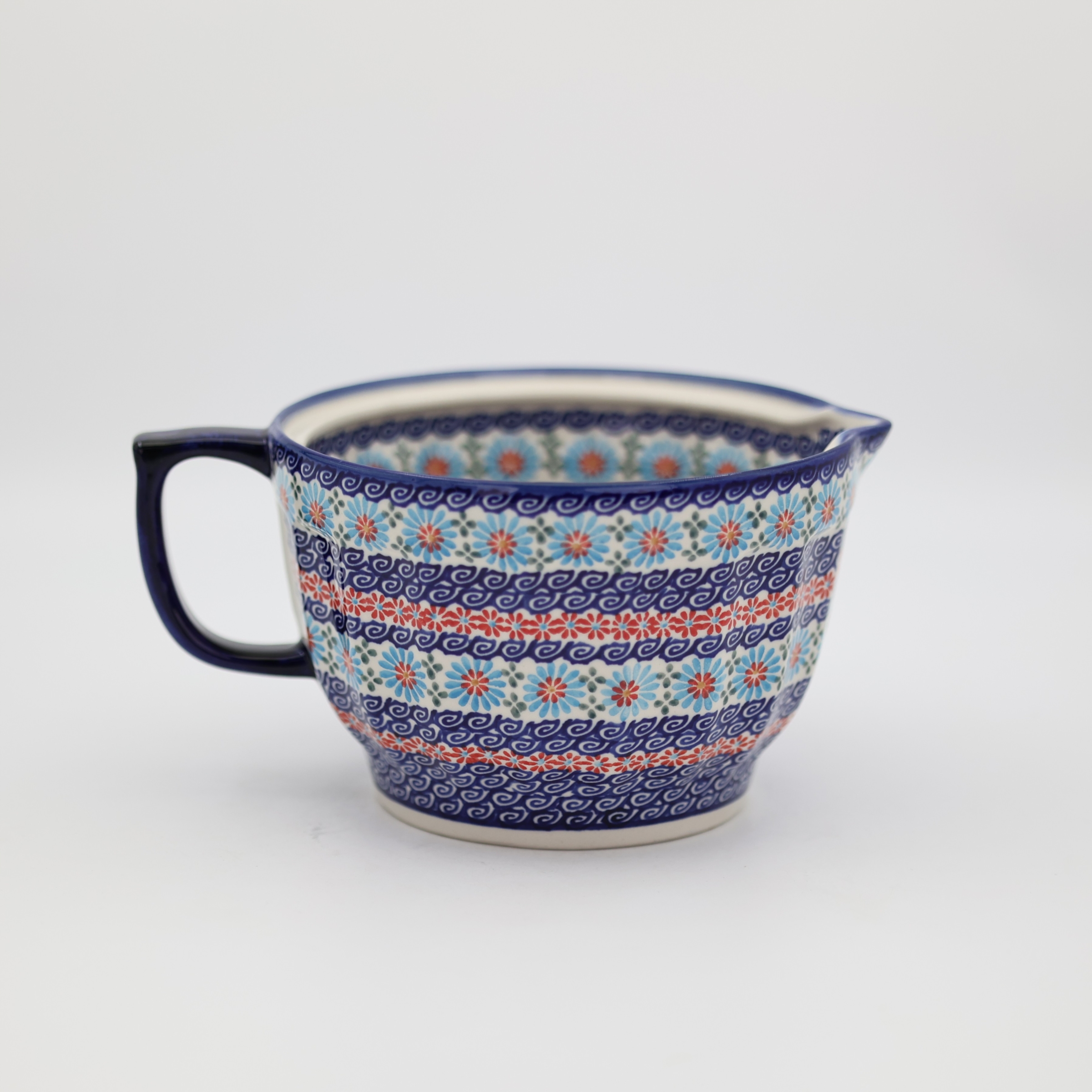 Thick stoneware construction keeps the bowl sturdy on your counter during prep.