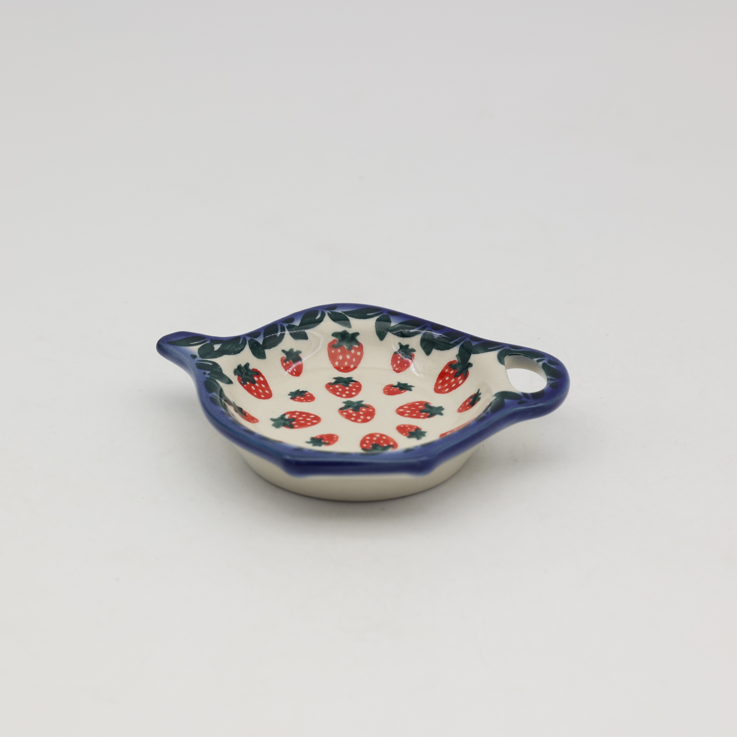 Polish pottery tea bag coaster.